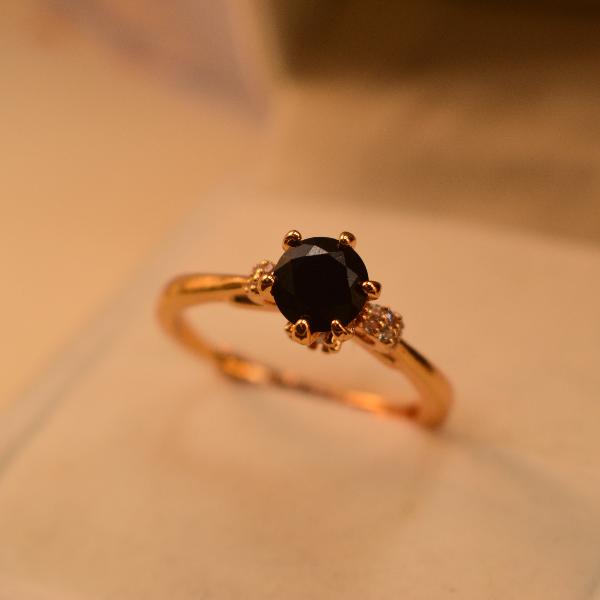 Fancy Beautiful Real Stone Gold Plated Ring For Girls/Women