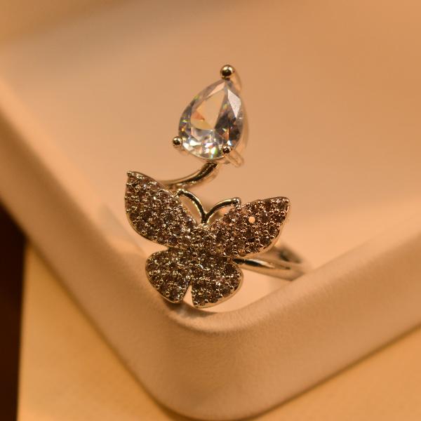 Elegant Unique Design Real Stone Ring For Girls/Women