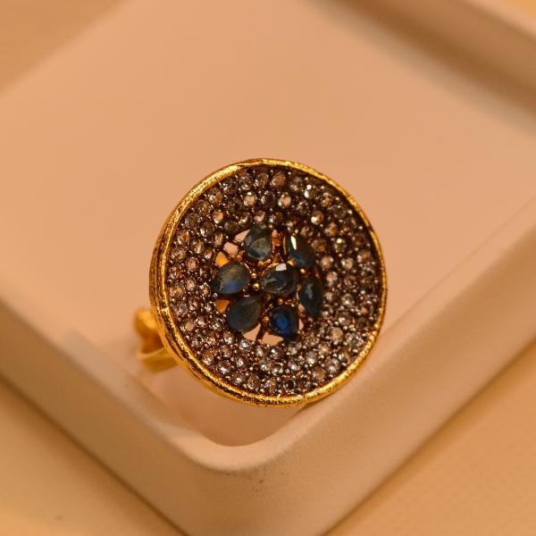 Beautiful Unique Design Real Stones Ring For Girls/Women