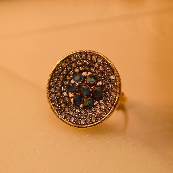 Beautiful Unique Design Real Stones Ring For Girls/Women