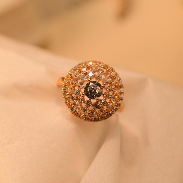 Elegant Unique Design Crystal Stones Ring For Girls/Women