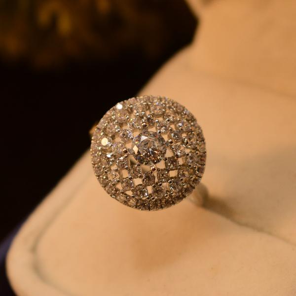 Elegant Unique Design Crystal Stones Ring For Girls/Women