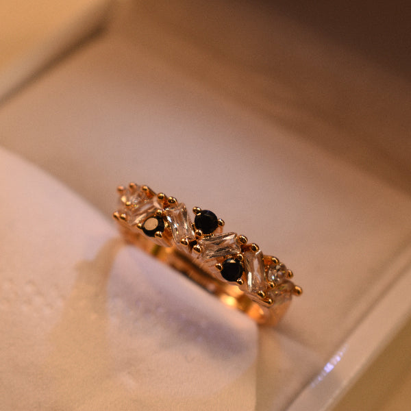 Beautiful Design Gold Plated Real Stones Ring For Girls/Women