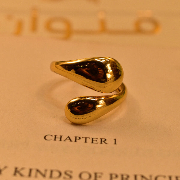 Luminous Unique Design Gold Plated Ring For Girls/Women