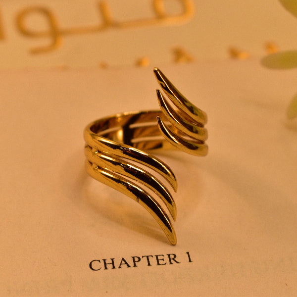Gorgeous Unique Design Gold Plated Ring For Girls/Women
