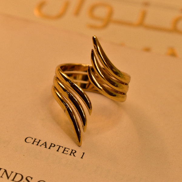 Gorgeous Unique Design Gold Plated Ring For Girls/Women