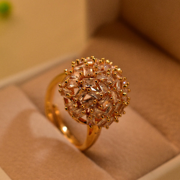 Stylish Unique Design Crystal Stones Ring For Girls/Women