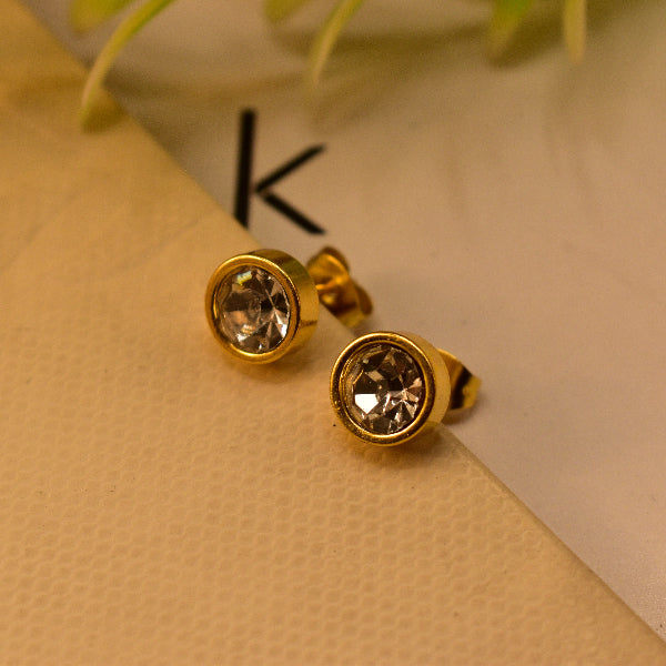 Gorgeous Unique Design Gold Plated Crystal Stones Earrings For Girls/women