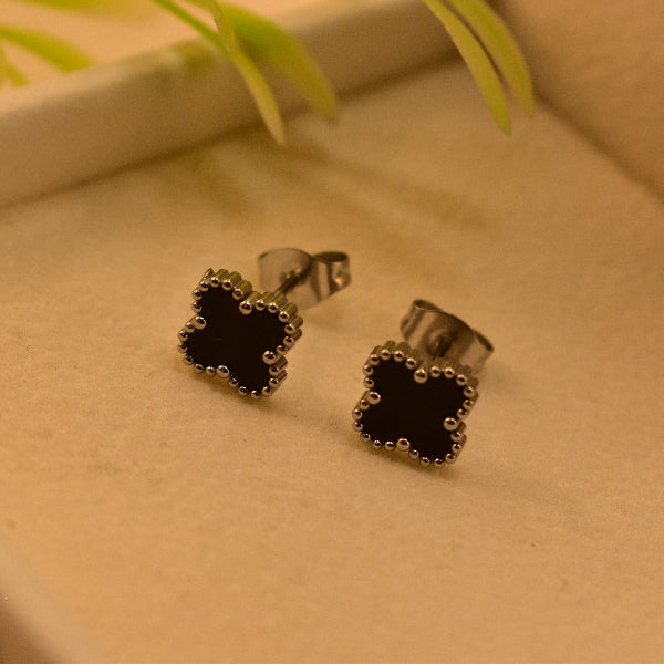 Luxury Unique Design Silver Plated Real Stones Earrings For Girls/women