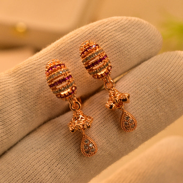 Beautiful Unique Design Gold Plated Earrings For Girls/women