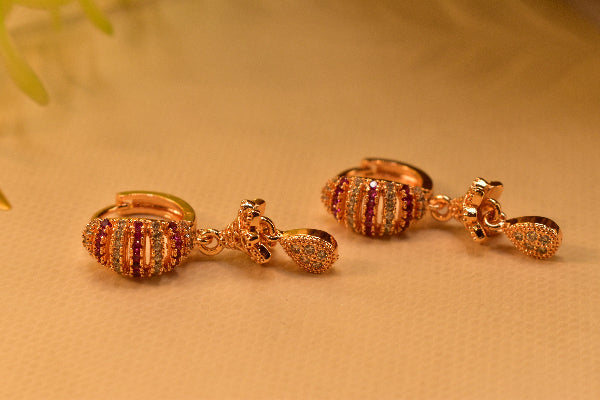 Beautiful Unique Design Gold Plated Earrings For Girls/women