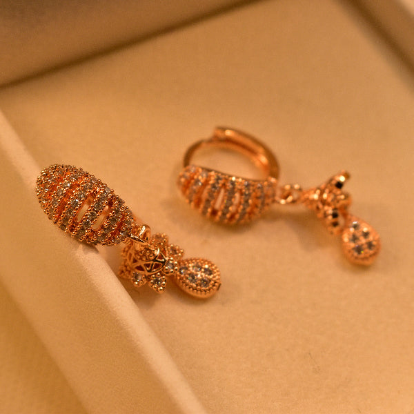 Beautiful Unique Design Gold Plated Earrings For Girls/women