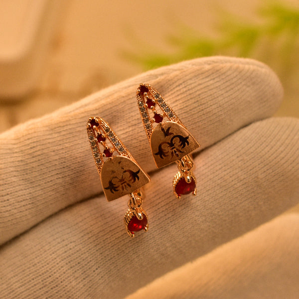 Stylish Unique Design Gold Plated Earrings For Girls/women