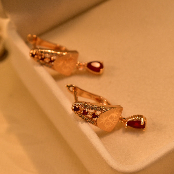 Stylish Unique Design Gold Plated Earrings For Girls/women