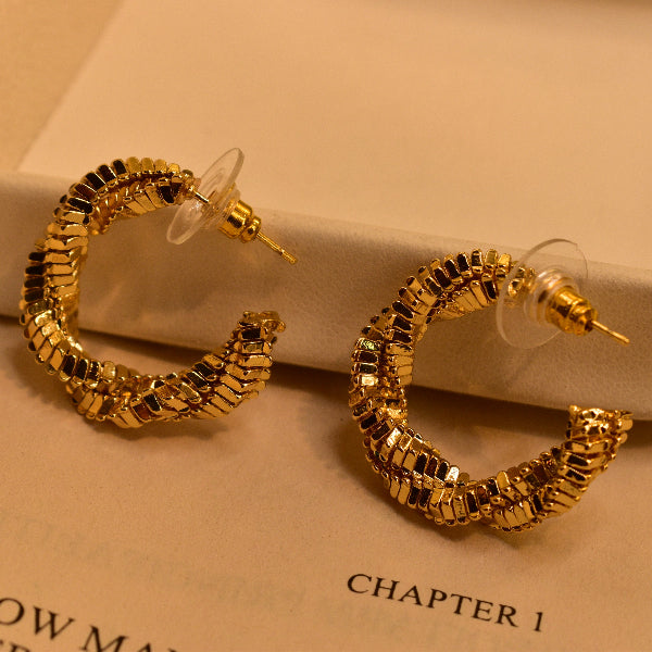 Stylish Unique Design Gold Plated Earrings For Girls/women