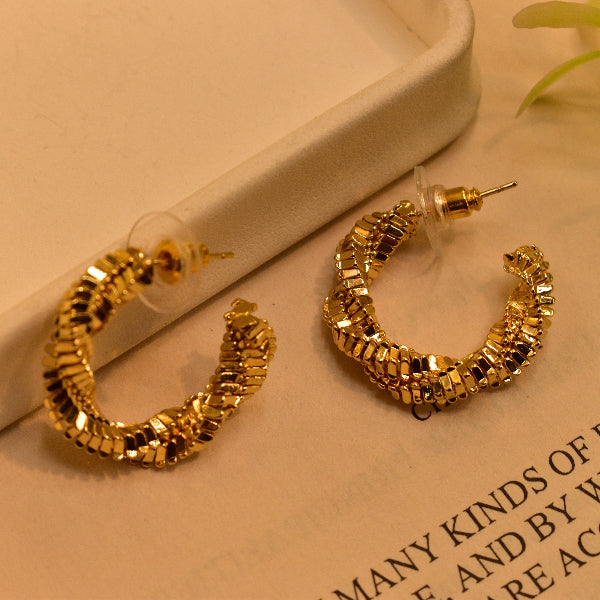 Stylish Unique Design Gold Plated Earrings For Girls/women