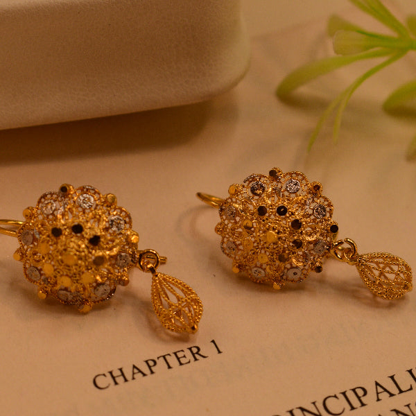 Fancy Unique Design Gold Plated Earrings For Girls/women
