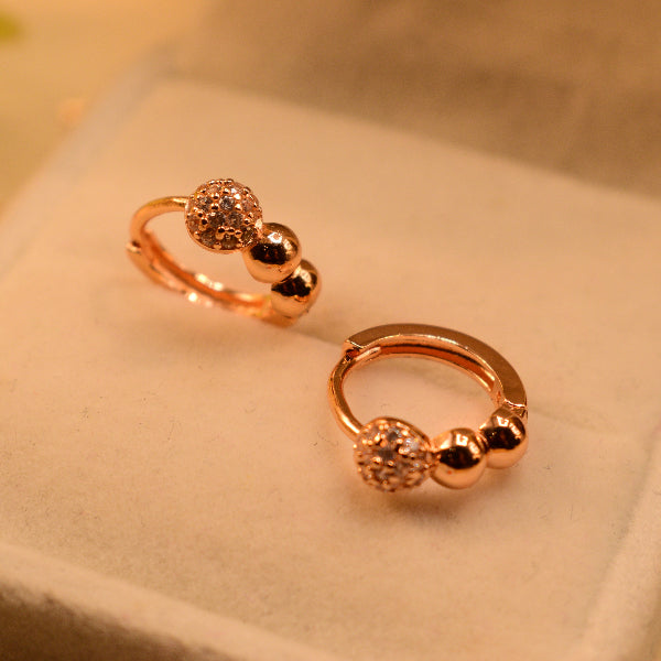 Sparkling Design Gold Plated Crystal Stones Earrings For Girls/women