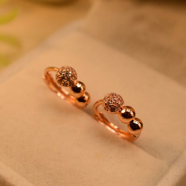 Sparkling Design Gold Plated Crystal Stones Earrings For Girls/women