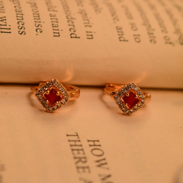 Luminous Design Gold Plated Crystal Stones Earrings For Girls/women