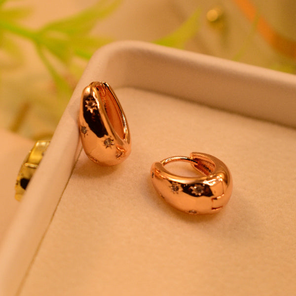 Glamorous Unique Design Gold Plated Earrings For Girls/women
