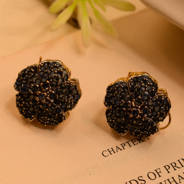 Luminous Unique Design Gold Plated Crystal Stones Earrings For Girls/women