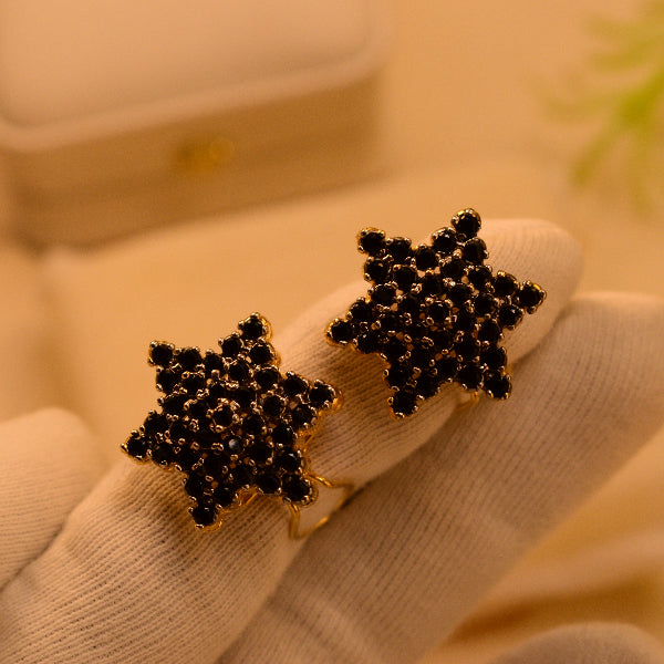 Charming Unique Design Gold Plated Crystal Stones Earrings For Girls/women