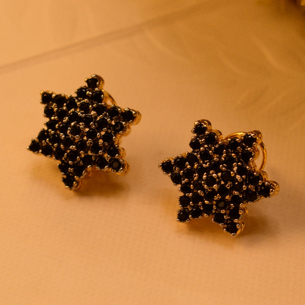 Charming Unique Design Gold Plated Crystal Stones Earrings For Girls/women