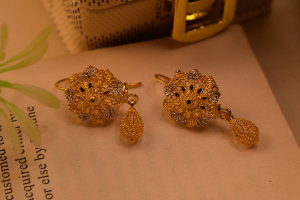 Luminous Design 22K RP 3.4 Gram Gold Plated Earrings For Girls/women