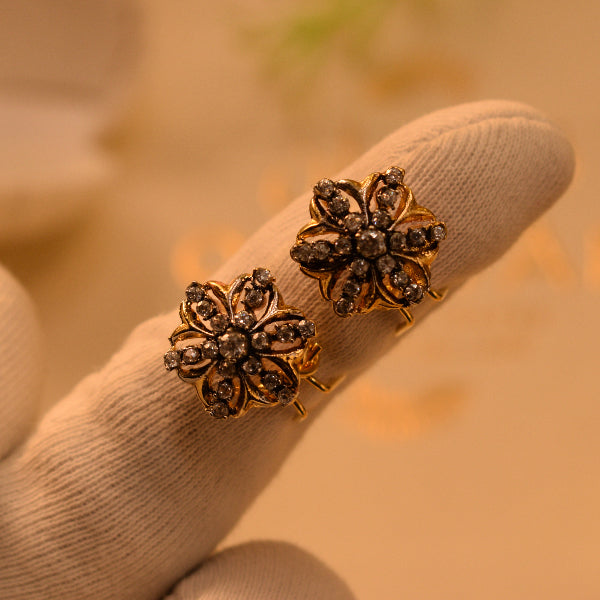 Luminous Design Gold Plated Crystal Stones Earrings For Girls/women