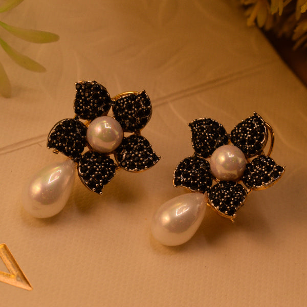Beautiful Design Gold Plated Crystal Stones Earrings For Girls/women