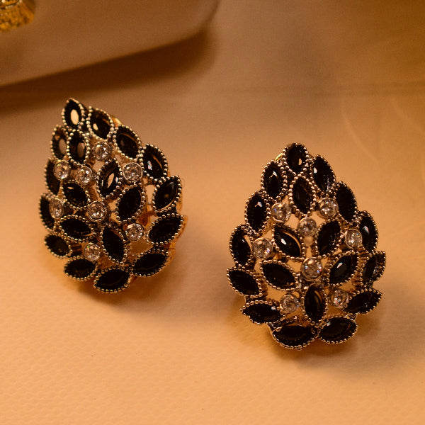 Luxury Design Gold Plated Crystal Stones Earrings For Girls/women