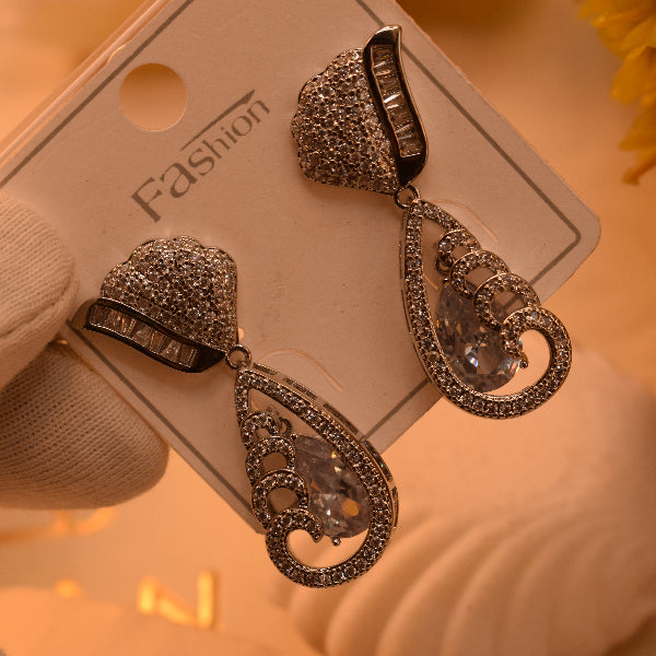 Fancy Unique Design Crystal Stones Earrings For Girls/women