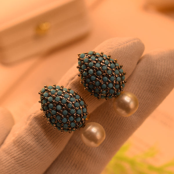 Beautiful Design Gold Plated Crystal Stones Earrings For Girls/women
