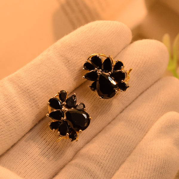 Dazzling Design Gold Plated Crystal Stones Earrings For Girls/women