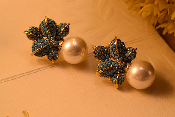 Luminous Design Gold Plated Crystal Stones Earrings For Girls/women