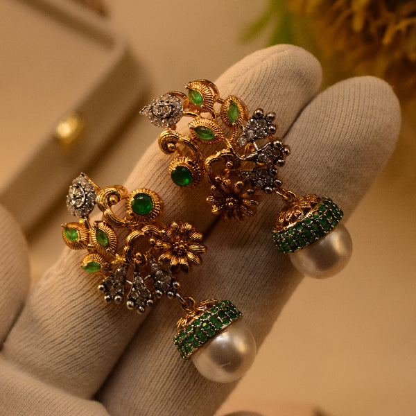 Luxury Design Gold Plated Crystal Stones Earrings For Girls/women
