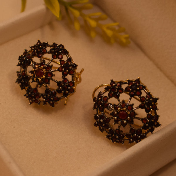 Charming Design Gold Plated Crystal Stones Earrings For Girls/women