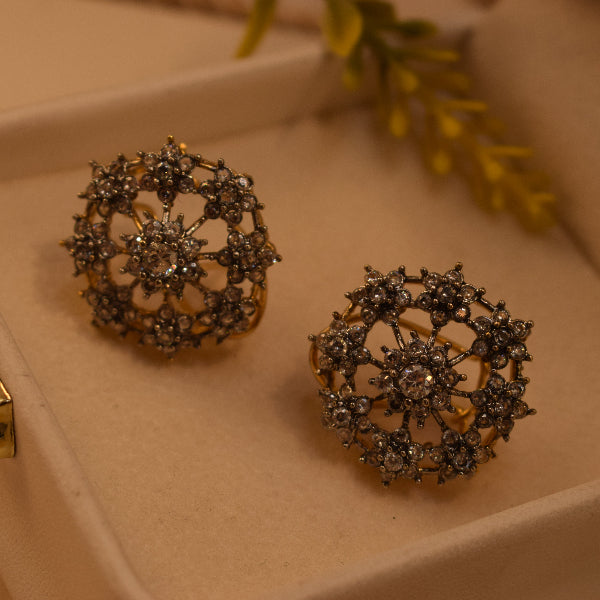 Charming Design Gold Plated Crystal Stones Earrings For Girls/women