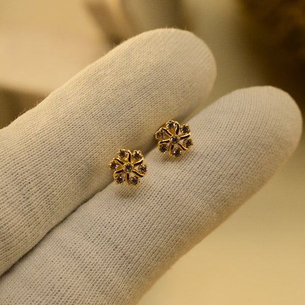 Charming Unique Design Gold Plated Crystal Stones Tops For Girls/women