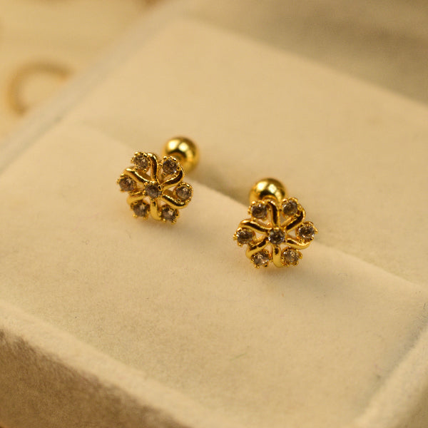 Charming Unique Design Gold Plated Crystal Stones Tops For Girls/women