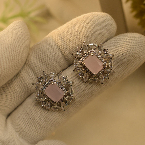 Charming Design Silver Plated Crystal Stones Earrings For Girls/women