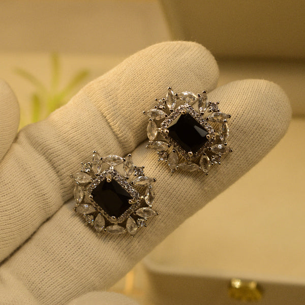 Charming Design Silver Plated Crystal Stones Earrings For Girls/women