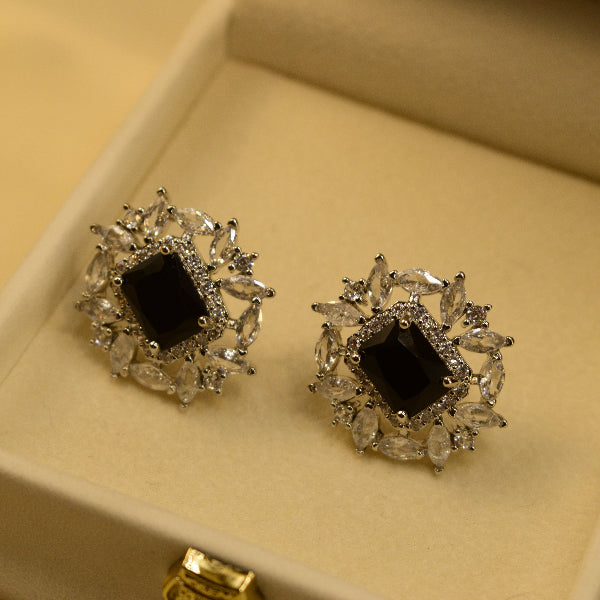 Charming Design Silver Plated Crystal Stones Earrings For Girls/women
