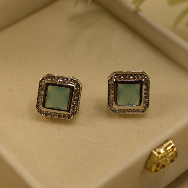 Beautiful Unique Design Silver Plated Crystal Stones Earrings For Girls/women