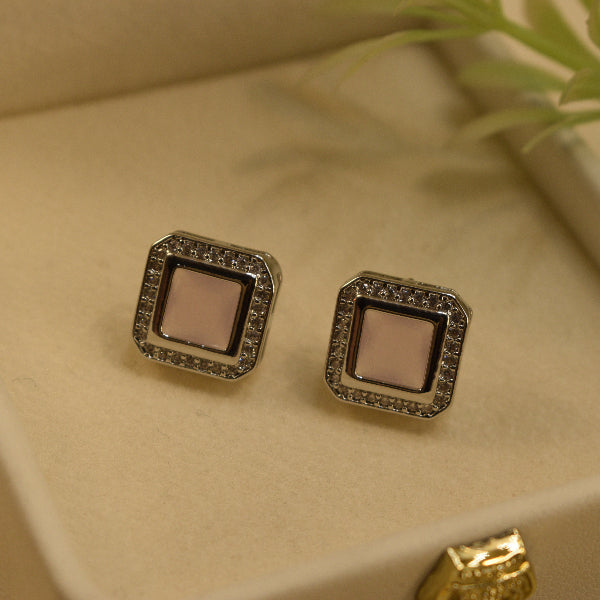 Beautiful Unique Design Silver Plated Crystal Stones Earrings For Girls/women