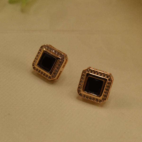 Elegant Unique Design Gold Plated Crystal Stones Earrings For Girls/women