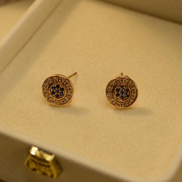Charming Unique Design Gold Plated Crystal Stones Earrings For Girls/women