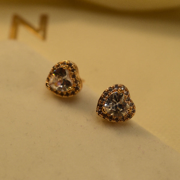 Beautiful Unique Design Gold Plated Crystal Stones Earrings For Girls/women