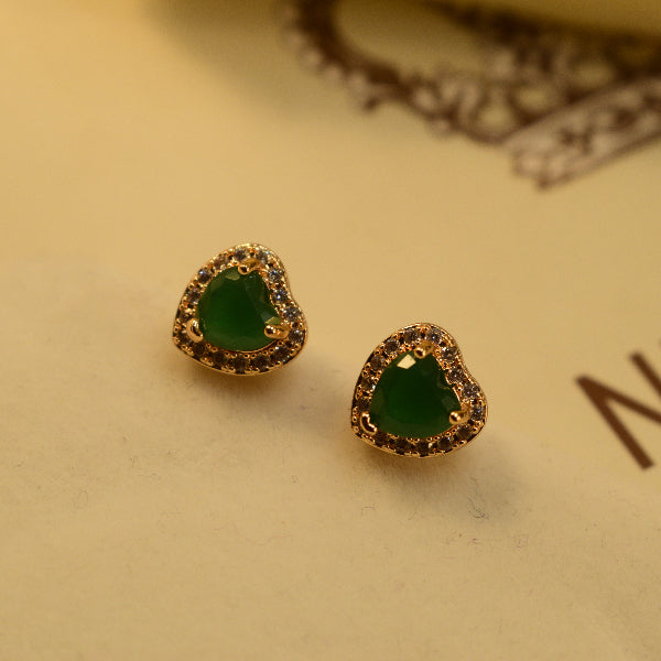 Beautiful Unique Design Gold Plated Crystal Stones Earrings For Girls/women